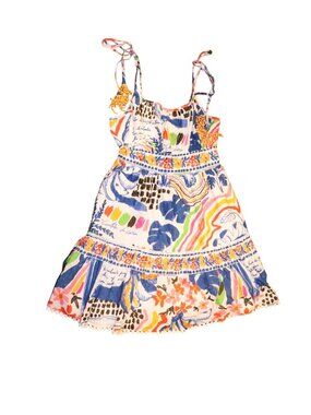 Farm Rio Wild Brazil Tie Strap Mini Dress, XS NWT